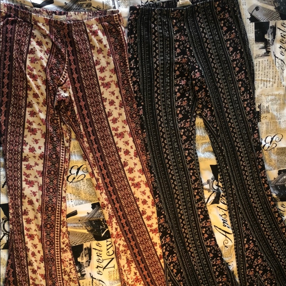 2 pairs of Fit and Flare “Hippie” pants
